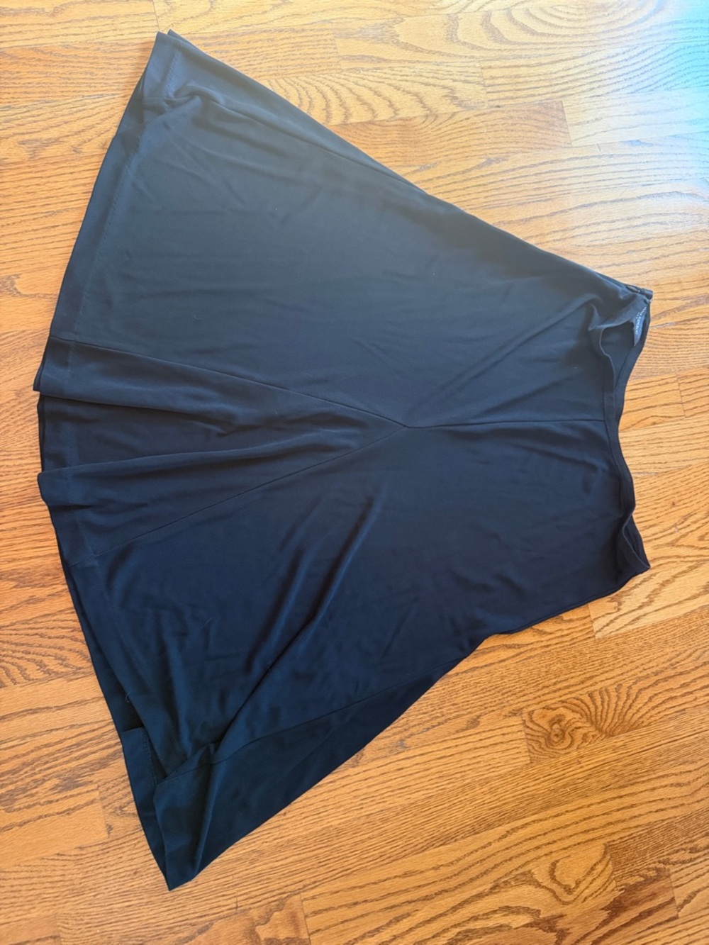 Banana Republic Black Asymmetrical Handkerchief Skirt with Draped Panels